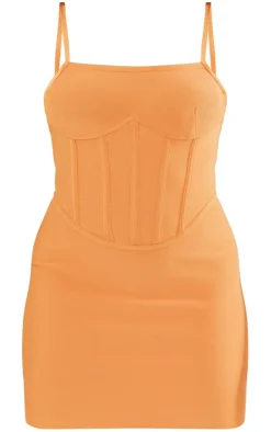 Bandage Underbust Corset Detail Strappy Bodycon Dress-PrettyLittleThing