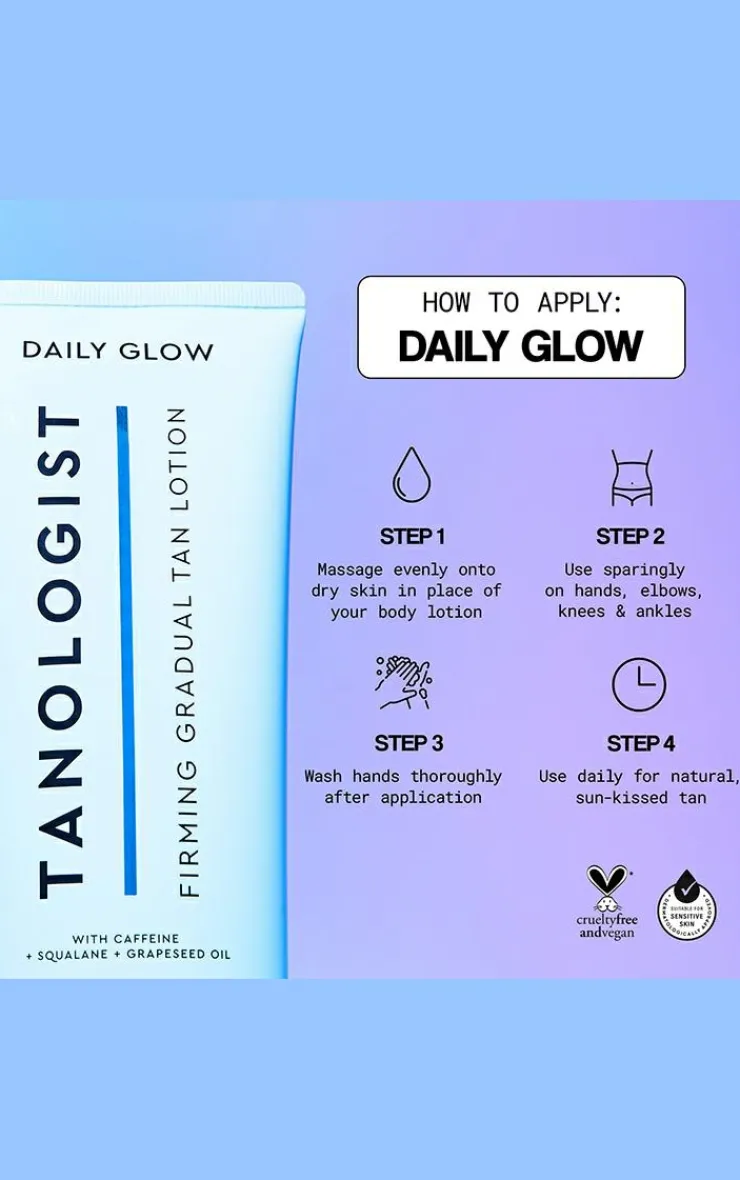 PrettyLittleThing Tanning*Tanologist Daily Glow Firming Gradual Tan Medium Dark 250ml