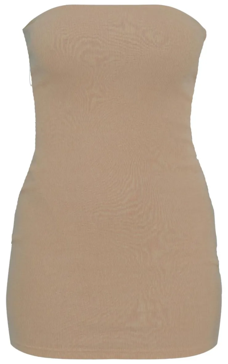 & Blue 2 Pack Rib Bandeau Bodycon Dress-PrettyLittleThing Hot