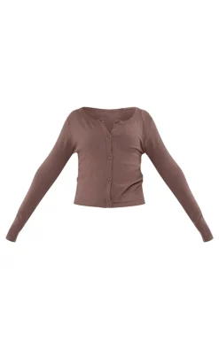 PrettyLittleThing Cardigans*Basic Fine Knit Button Up Cardigan