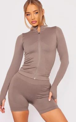 PrettyLittleThing Athletic Jackets*Basic Seamless Jacket