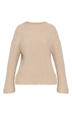 PrettyLittleThing Oversized Sweaters*Eyelash Knit Super Oversized Sweater