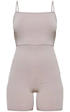 PrettyLittleThing Unitards*Matte Sculpt Strappy Back Detail Unitard