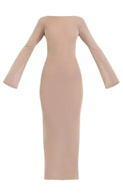 Scoop Back Filagree Knit Maxi Dress-PrettyLittleThing Discount