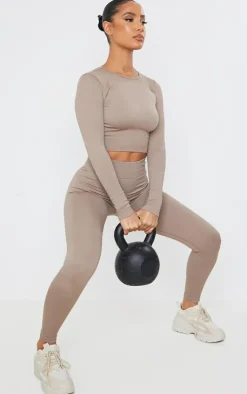 PrettyLittleThing Seamless Gym Wear*Seamless Rib Detail Gym Leggings