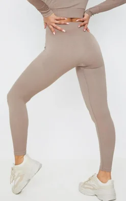 PrettyLittleThing Seamless Gym Wear*Seamless Rib Detail Gym Leggings