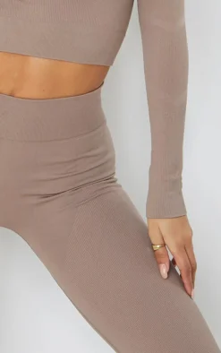 PrettyLittleThing Seamless Gym Wear*Seamless Rib Detail Gym Leggings