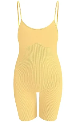 PrettyLittleThing Unitards*Snatched Rib Contrast Bust Unitard