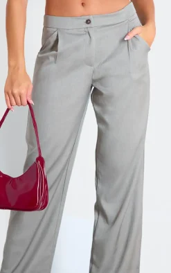 Best PrettyLittleThing Tailored Straight Leg Pants Taupe