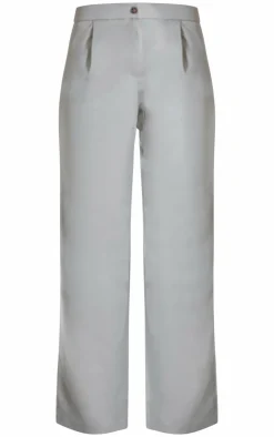 Best PrettyLittleThing Tailored Straight Leg Pants Taupe