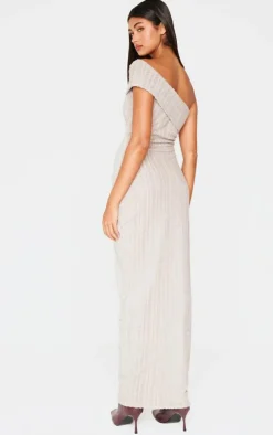 Towel One Shoulder Maxi Dress-PrettyLittleThing