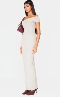 Towel One Shoulder Maxi Dress-PrettyLittleThing