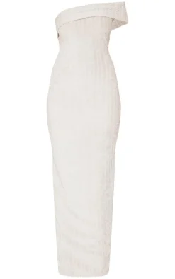 Towel One Shoulder Maxi Dress-PrettyLittleThing