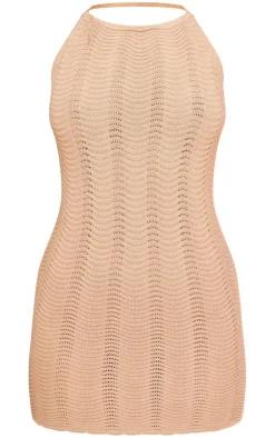 Wave Knit Mini Dress-PrettyLittleThing Sale