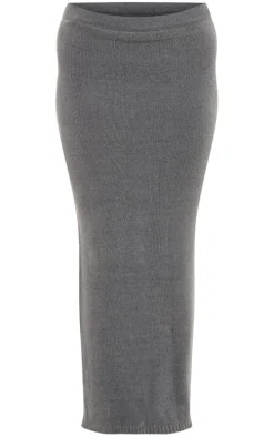 Teal Knit Maxi Skirt