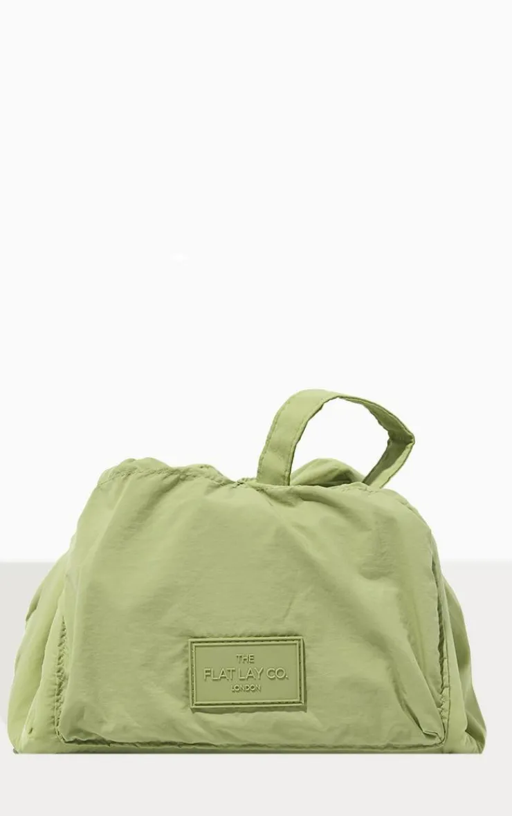 PrettyLittleThing Makeup Brushes & Tools*The Flat Lay Co. Drawstring Makeup Bag In Light Parachute