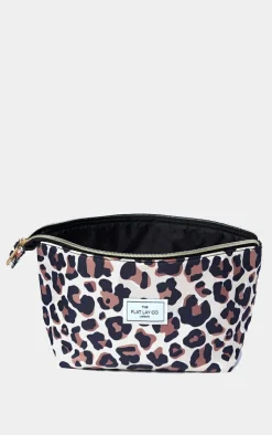 PrettyLittleThing Makeup Brushes & Tools*The Flat Lay Co Essential Makeup Pouch Leopard