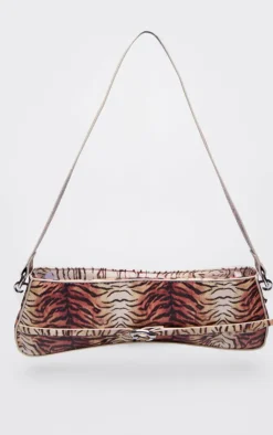 PrettyLittleThing Shoulder Bags*Pu Buckle Strap Baguette Shoulder Bag