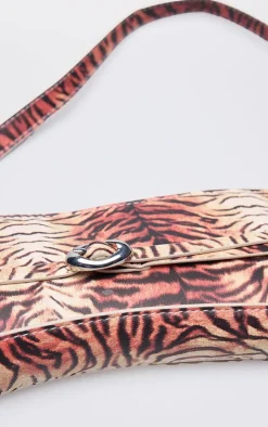 PrettyLittleThing Shoulder Bags*Pu Buckle Strap Baguette Shoulder Bag
