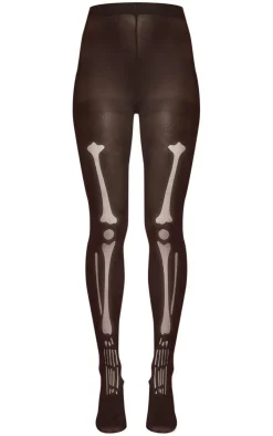 PrettyLittleThing Tights*Tights Skeleton Print