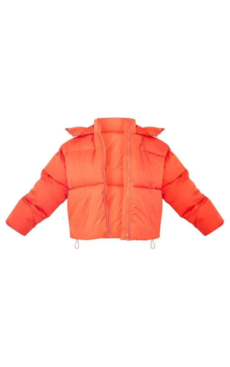 PrettyLittleThing Puffer Jackets*Peached Oversized Hooded Puffer Coat