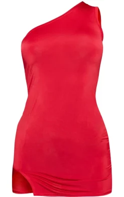 Slinky One Shoulder Asymmetric Bodycon Dress-PrettyLittleThing Outlet