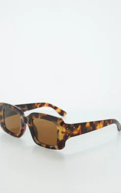 PrettyLittleThing Square Sunglasses*Tortoiseshell Rectangle Thick Frame Sunglasses