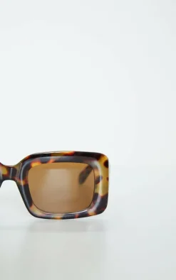 PrettyLittleThing Square Sunglasses*Tortoiseshell Rectangle Thick Frame Sunglasses