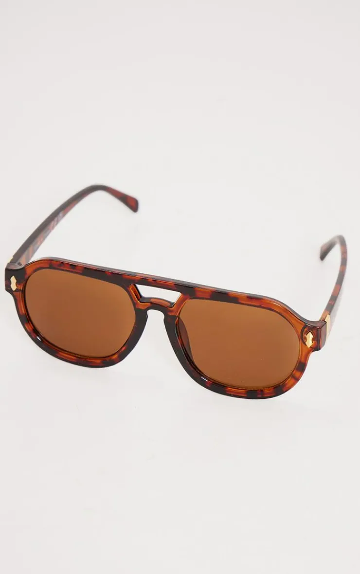 PrettyLittleThing Aviator Sunglasses*Round Frame Bar Aviator Sunglasses