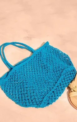 PrettyLittleThing Shoppers*Crochet Netted Beach Bag