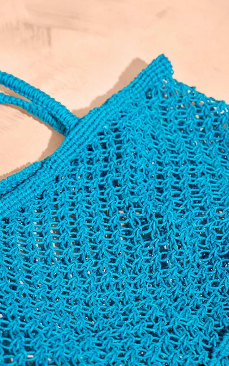 PrettyLittleThing Shoppers*Crochet Netted Beach Bag
