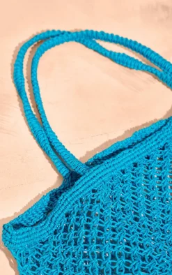 PrettyLittleThing Shoppers*Crochet Netted Beach Bag