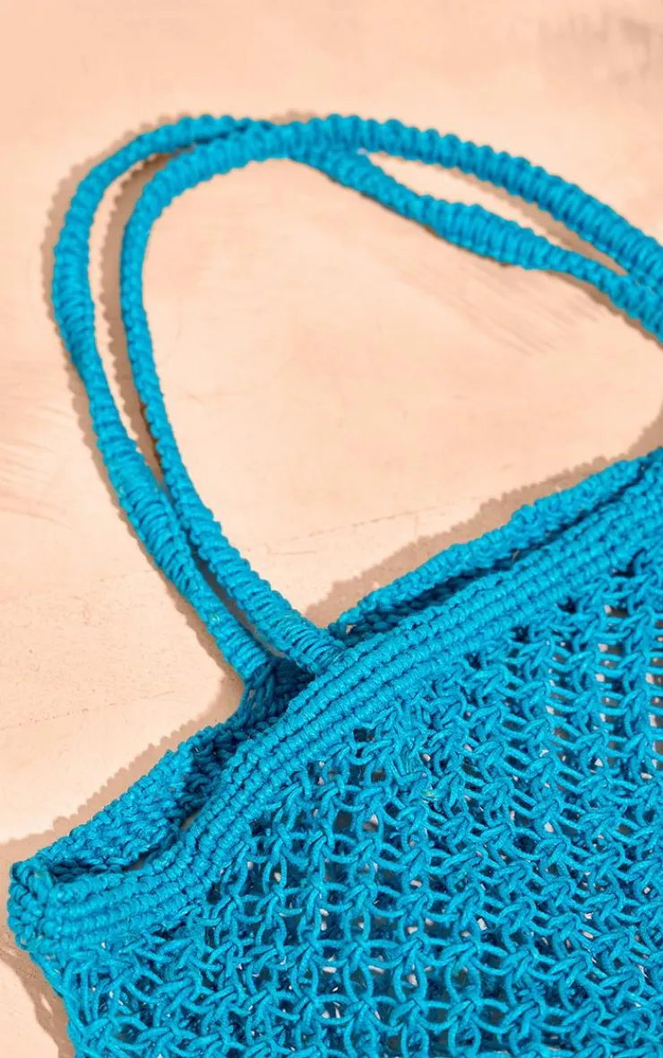 PrettyLittleThing Shoppers*Crochet Netted Beach Bag