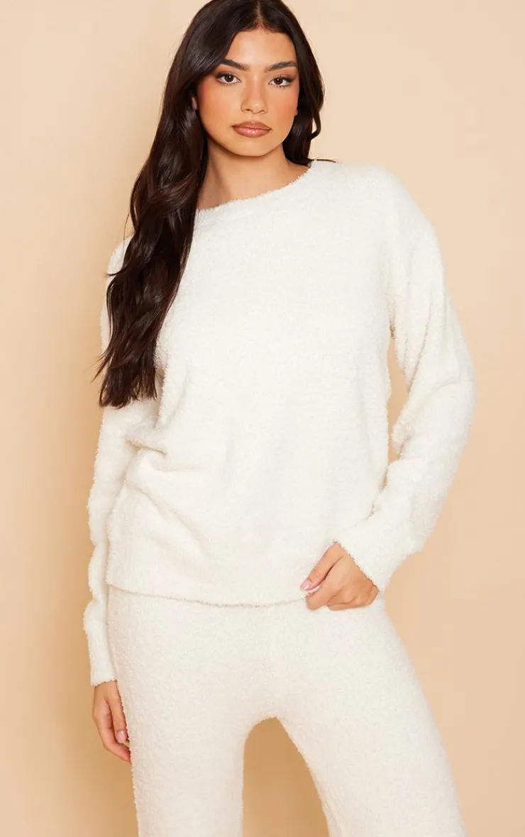 PrettyLittleThing Christmas Gifts*Cosy Long Sleeve Pajama Top