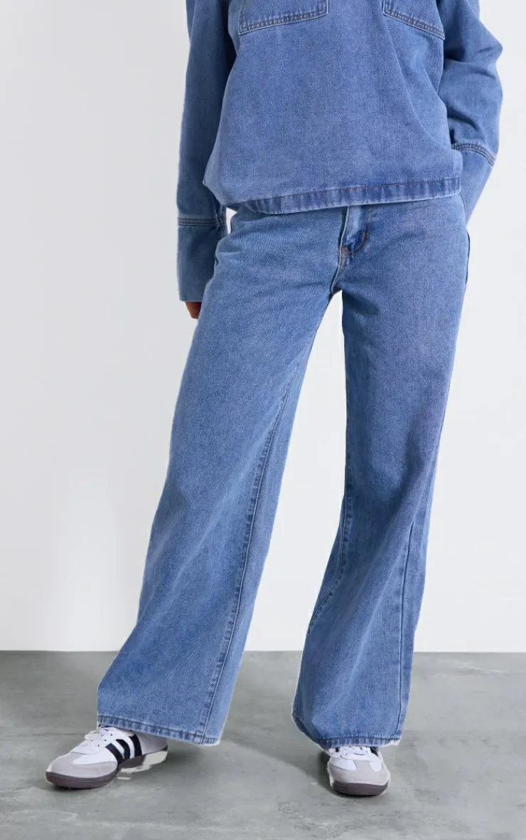 Outlet PrettyLittleThing Slouchy Wide Leg Jeans Vintage