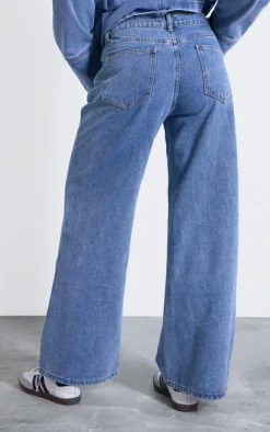 Outlet PrettyLittleThing Slouchy Wide Leg Jeans Vintage