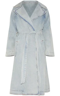 PrettyLittleThing Trench Coats*Denim Trench Coat