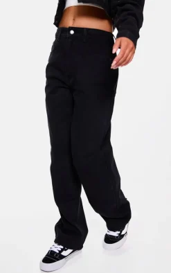 PrettyLittleThing Christmas Shop*Dipped Back Waistband Boyfriend Jeans