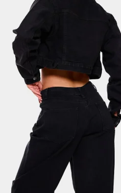 PrettyLittleThing Christmas Shop*Dipped Back Waistband Boyfriend Jeans