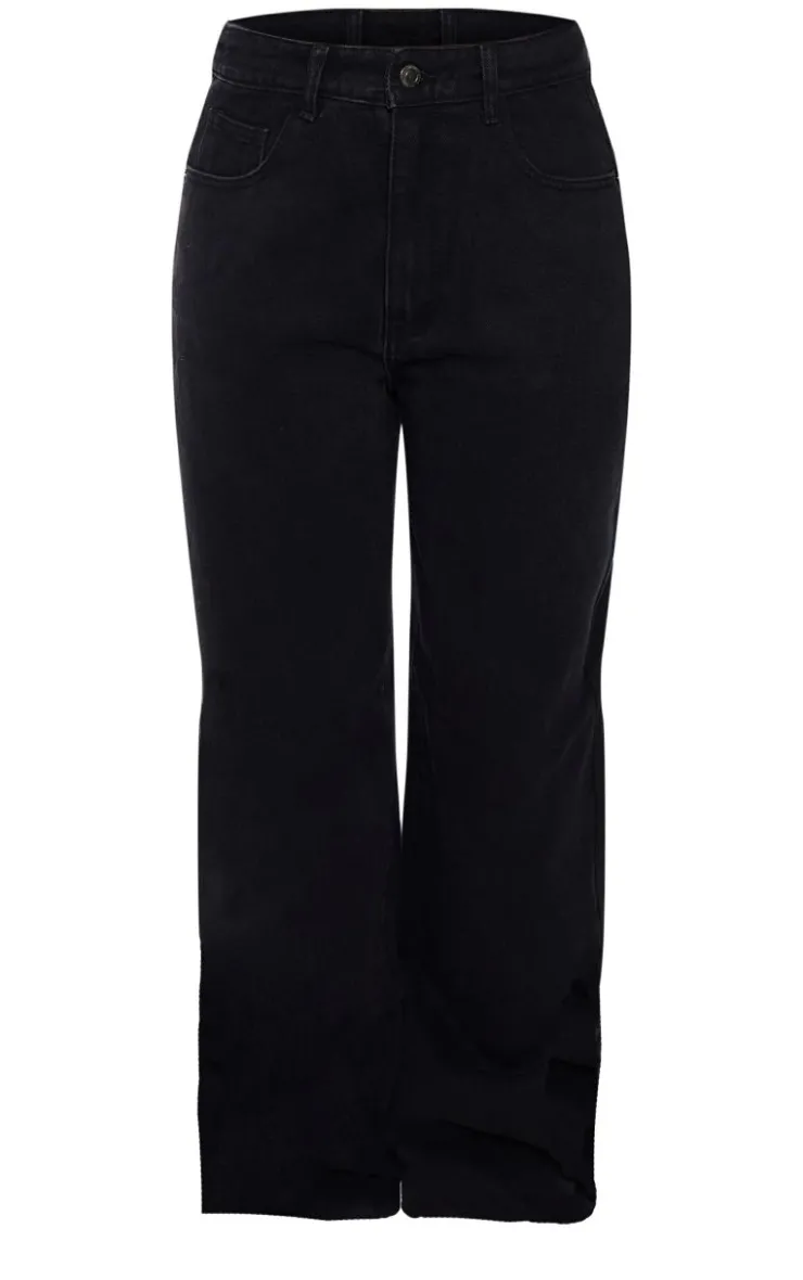 PrettyLittleThing Christmas Shop*Dipped Back Waistband Boyfriend Jeans