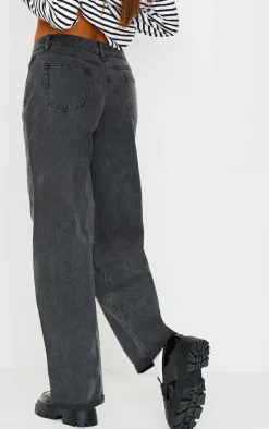 PrettyLittleThing Christmas Shop*Turn Up Hem Barrel Style Jeans
