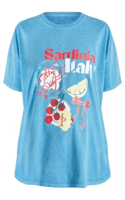 PrettyLittleThing T-Shirts*Sardinia Oversized T Shirt