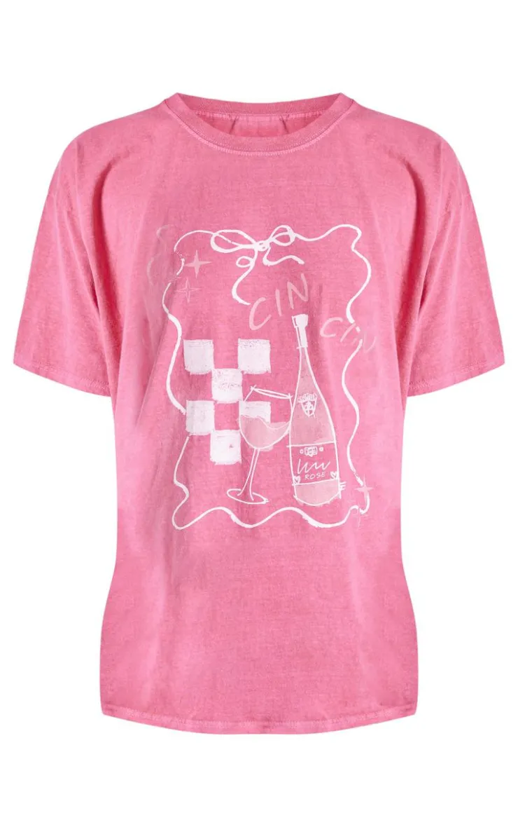 PrettyLittleThing T-Shirts*Cin Cin Oversized T Shirt