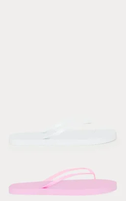 PrettyLittleThing Flat Sandals*& Pink Flip Flop 2 Pack