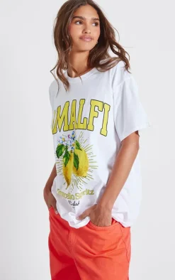 PrettyLittleThing T-Shirts*Amalfi Graphic Detail Oversized T Shirt