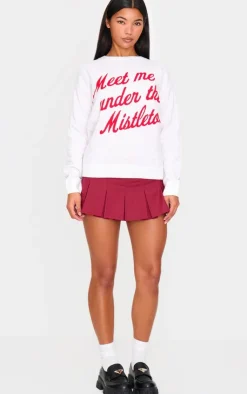PrettyLittleThing Sweaters*And Red Meet Me Under The Mistletoe Christmas Sweater