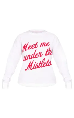 PrettyLittleThing Sweaters*And Red Meet Me Under The Mistletoe Christmas Sweater
