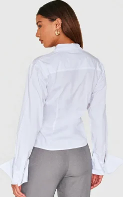 PrettyLittleThing Shirts*Asymmetric Cinched Shirt