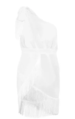 Asymmetric Fringe Beach Dress-PrettyLittleThing Clearance