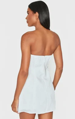 Bandeau Pocket Detail Shift Dress-PrettyLittleThing Online